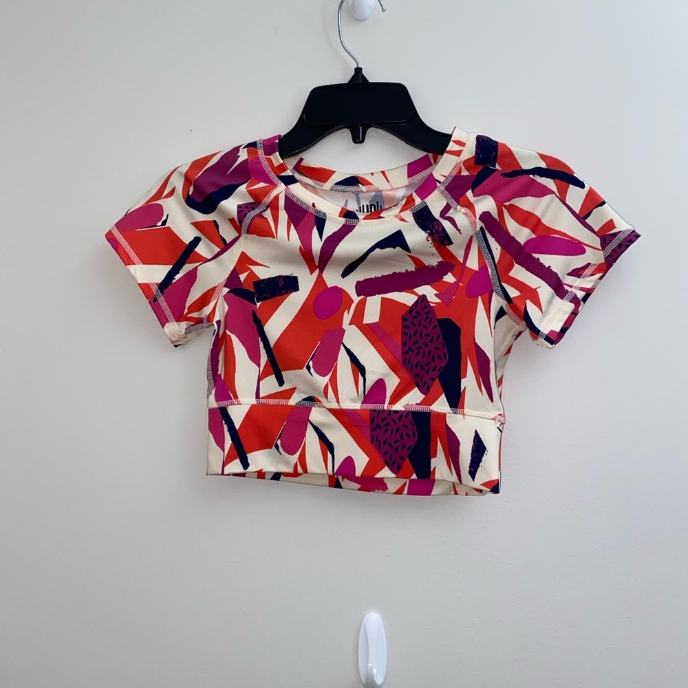 Vibrant Abstract Crop Top